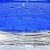 ชามโบว์ 742-14 ปากฟองเรียง น้ำเงิน - ชามโบว์แก้วใส แฮนด์เมด ทรงกรวยสั้น ก้นใส ปากฟองเรียง สีน้ำเงิน 4.1 ลิตร (4,025 มล.)